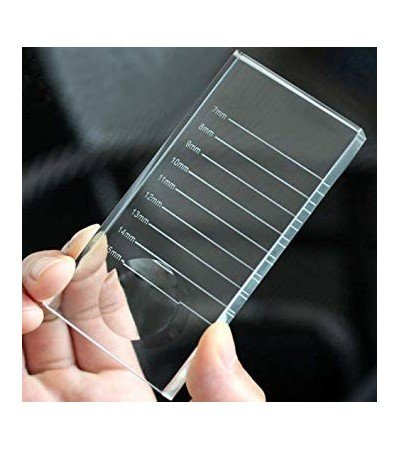 Glass palette for eyelash strips