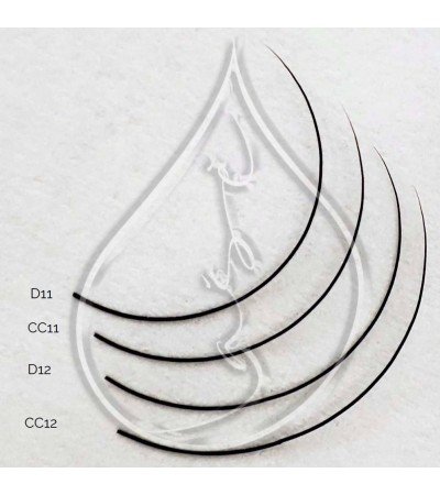 0,06mm "Lašė" Premium Volume blakstienos priauginimui