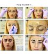 Self-adhesive eyebrow ruler