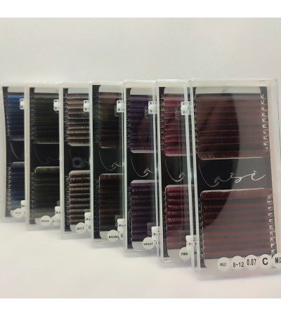 0,07mm "Lašė" MINK Ombre volume blakstienos priauginimui