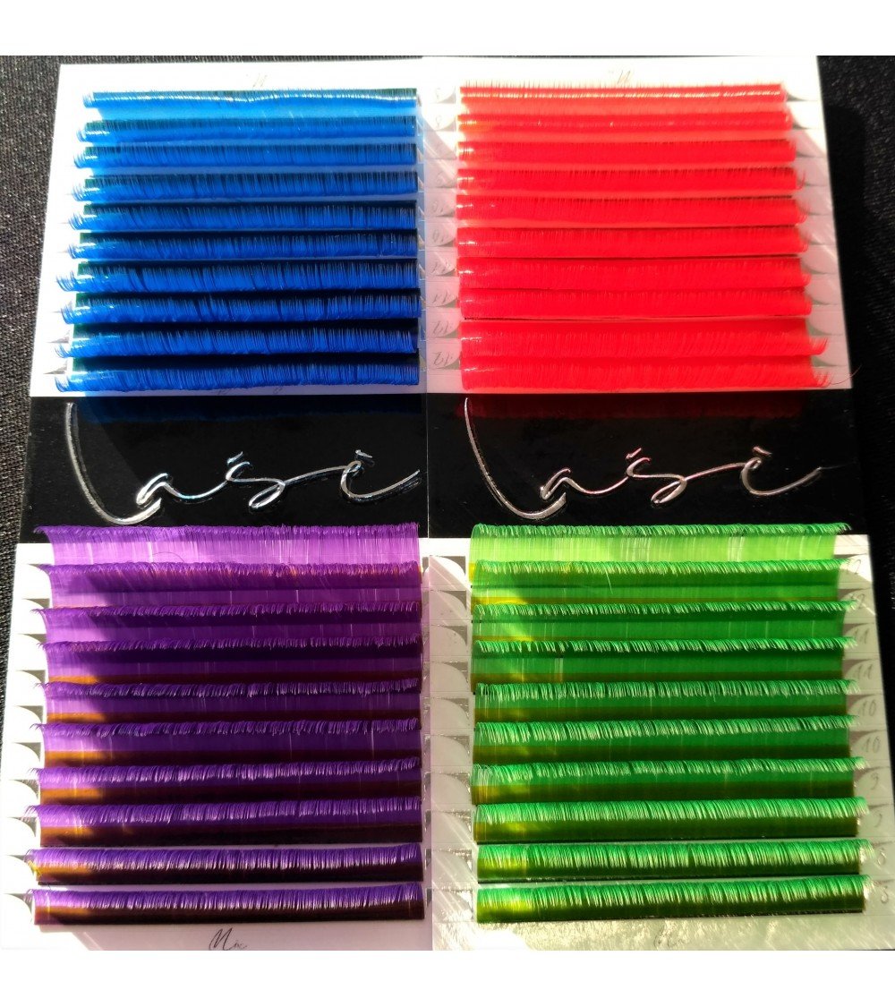 0,07mm "Lašė" spalvotos volume blakstienos priauginimui 0,07mm "Lašė" spalvotos volume blakstienos priauginimui