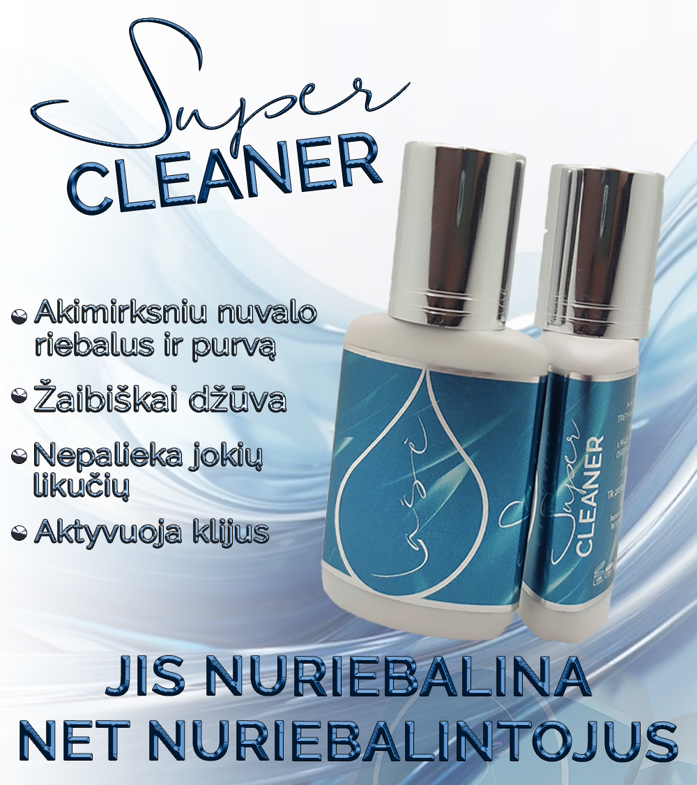 "Lase" SuperCleaner, eyelash degreaser/activator, 15ml, Made in EU