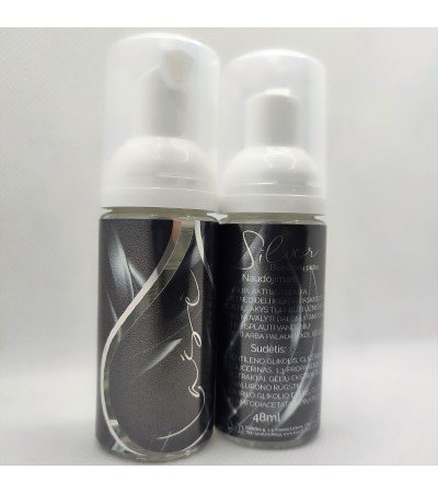 "Lašė" SILVER blakstienų putos (plaunamos) 48ml, Pagaminta EU