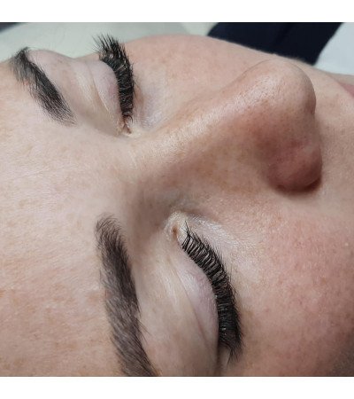 "Lase" L Curl eyelash extensions 0,07/0,1/0,15mm, Black/Brown