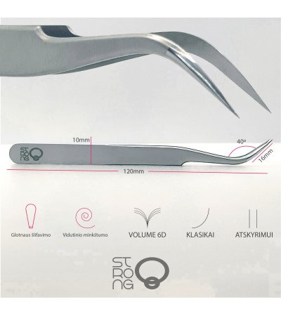 "Lase" Strong 8 tweezer for eyelash extensions