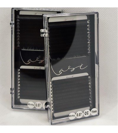 "Lase" Minky 0,07mm the RICHEST BLACK volume eyelash extensions