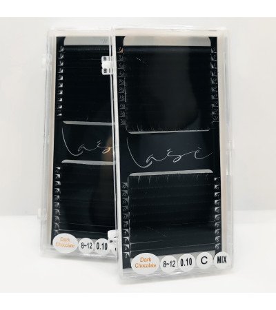 0,1mm "Lase" Brown Volume eyelash extensions