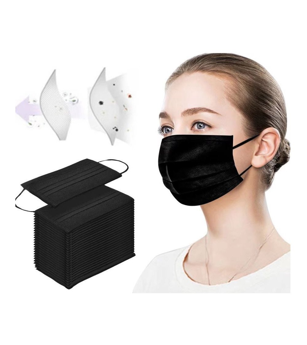 Four-layer respirator mask with carbon filter