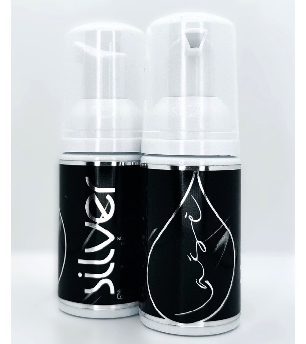 "Lašė" SILVER blakstienų putos (plaunamos) 35ml, Oil Free, Pagaminta EU