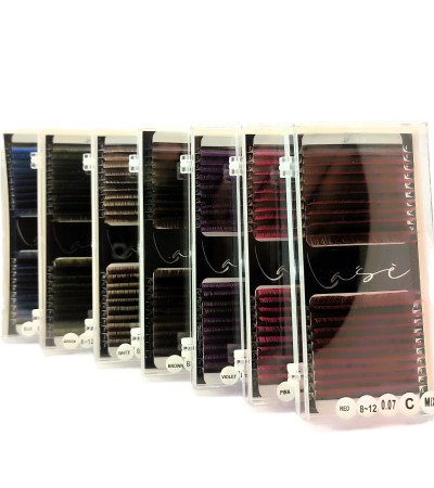 0,07mm "Lašė" MINK Ombre volume blakstienos priauginimui