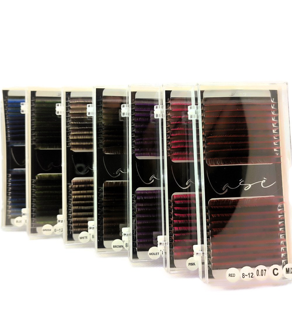 0,07mm "Lašė" MINK Ombre volume blakstienos priauginimui