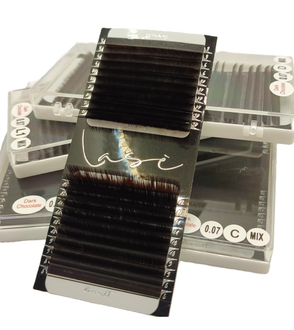 0,07mm "Lase" Brown Volume eyelash extensions